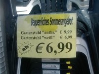 Bequemes Angebot in Landdeutsch