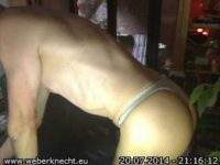 Frank Weber halbnackt