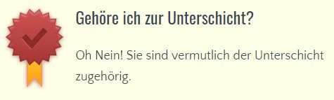 Gehöre ich zur Unterschicht?